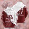 Sports American NCAA Texas Am Aggies 3D All Over Print Hoodie Zip up Hoodie 1