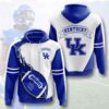 Sports American NCAA University Of Kentucky Wildcats 3D All Over Print Hoodie Zip up Hoodie 1