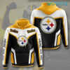 Steelers Hoodie 3D Here We Go Color Block Pittsburgh Steelers Gift Steelers Hoodie 3D Here We Go Color Block Pittsburgh Steelers Gift 0