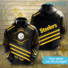 Steelers Hoodie 3D Mix Diagonal Stripes Custom Name Pittsburgh Steelers Gift Steelers Hoodie 3D Mix Diagonal Stripes Custom Name Pittsburgh Steelers Gift 0