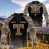 Tennessee Volunteers Custom Name Black Forest Unisex 3D All Over Print Hoodie NCAA Zip Up Hoodie 1