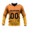 Tennessee Volunteers Custom Text Number Orange Unisex 3D All Over Print Hoodie NCAA Zip Up Hoodie 1