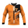 Tennessee Volunteers Custom Text Orange Black Unisex 3D All Over Print Hoodie NCAA Zip Up Hoodie 1
