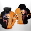 Tennessee Volunteers US Flag Skull 3D All Over Print Zip Hoodie Gifts For NCAA Fans 1