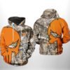 Texas Longhorns NCAA Camo Veteran Hunting 3D All Over Print Hoodie Zip up Hoodie 1