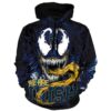 Venom Notre Dame Fighting Irish 3D All Over Print Zip Hoodie Gifts For NCAA Fans 1