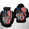 Virginia Cavaliers NCAA US Flag 3D All Over Print Hoodie Zip Hoodie Gifts For Fans 1