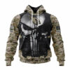 Washington Commanders Skull Hoodies Custom Name Number Gifts for Fans 1