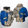 West Virginia Mountaineer NCAA Camo Veteran Hunting 3D All Over Print Hoodie Zip up Hoodie 1
