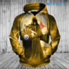 Yellow Steelers Hoodie 3D Death Holding Logo Pittsburgh Steelers Gift 0